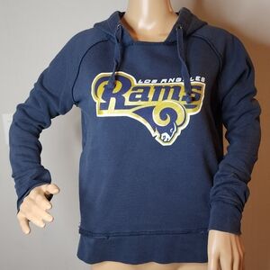 Los Angeles Rams NFL Navy Hoodie.  Women's size small.
